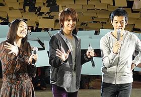 ショートコントのような試写会に「ホームレス中学生」