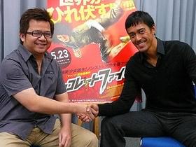熱き再会を果たしたピンゲーオ監督と阿部「マッハ!」
