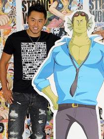 大好きなアニメに出演して上機嫌「ONE PIECE FILM STRONG WORLD」