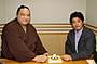 相撲界と野球界のベテランが顔合わせ