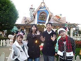 ディズニーリゾートで大はしゃぎ