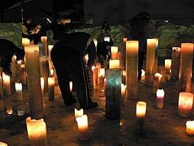 Candle JUNE氏が手掛けたキャンドル「どんてん生活」