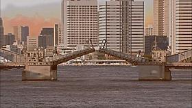 「こち亀」で使われる「勝どき橋」の開閉CG「こちら葛飾区亀有公園前派出所」