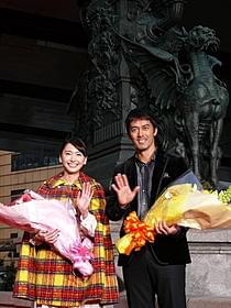 日本橋凱旋を果たした阿部寛と新垣結衣「麒麟の翼 劇場版・新参者」