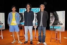 主人公を演じた、フォークシンガーのいとうたかお(中央)も登壇「MY HOUSE」