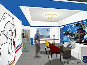 ガンダムルームに泊まって気分はニュータイプ