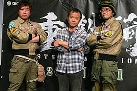 (左より)片岡謙二プロデューサー、押井守監督、 北林達也プロデューサー「イノセンス」