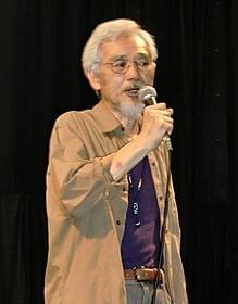 ティーチインを行った岩佐寿弥監督「オロ」