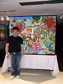 被災地の子どもたちの巨大な絵 を制作した画家のジミー大西