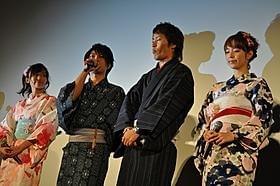 浴衣姿で舞台挨拶「劇場版 FAIRY TAIL 鳳凰の巫女」