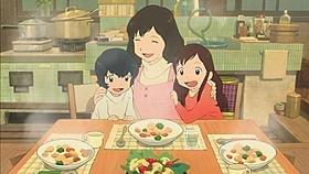 「おおかみこどもの雨と雪」とハウスシチューの コラボレーションCMの一場面「おおかみこどもの雨と雪」