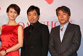 共演する安田成美、香川照之と西谷弘監督「任侠ヘルパー」