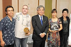 工藤夕貴、クロード・ガニオン監督が沖縄県庁を訪問「カラカラ」