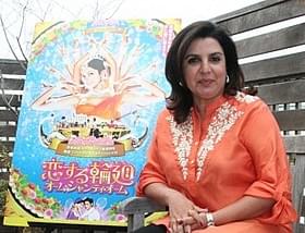 来日したファラ・カーン監督「恋する輪廻 オーム・シャンティ・オーム」