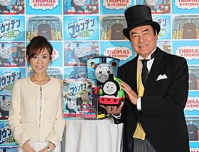 父娘でイベント共演した高橋真麻と高橋英樹「きかんしゃトーマス ブルーマウンテンの謎」