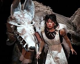 舞台版「もののけ姫」ゲネプロでの一場面「もののけ姫」