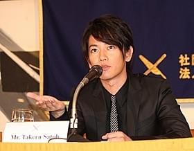 会見する佐藤健「リアル 完全なる首長竜の日」