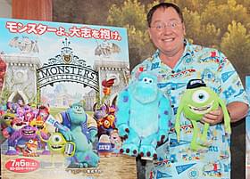 おどけた表情を浮かべるジョン・ラセター「モンスターズ・ユニバーシティ」