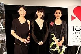 (左から)梅野渚、松岡恵望子、坂本あゆみ監督「FORMA」