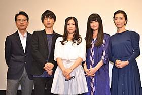 「赤々煉恋」初日舞台挨拶の様子「赤々煉恋」