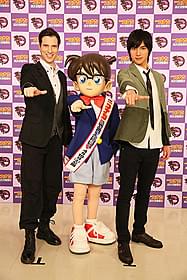 声優初挑戦の福士(右)と パックンが「コナン」最新作に参戦「名探偵コナン 異次元の狙撃手(スナイパー)」