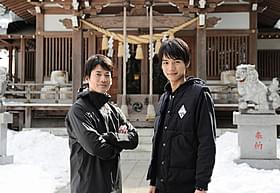 「イン・ザ・ヒーロー」に主演する唐沢 寿明と所属事務所の後輩でもある福士蒼汰「イン・ザ・ヒーロー」