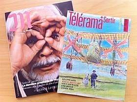 全国紙ル・モンドの付録雑誌MとTV週刊誌テレラマ「風立ちぬ」