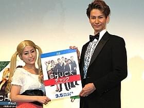 海外ドラマをPRしたJOY(右)とIMALU