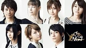 AG7 左上から喜多修平、HIMEKA、佐咲紗花、 河野マリナ、鈴木このみ、岡本菜摘、小林竜之