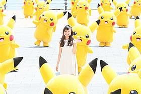 赤レンガ倉庫に集まったピカチュウたちと ディアンシー役の松本まりか「ピカチュウ、これなんのカギ?」