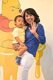 東尾理子と長男・理汰郎くん「くまのプーさん」