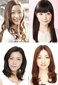 「でーれーガールズ」に主演する足立梨花と優希美青、 9年ぶりに共演する安蘭けいと白羽ゆり「でーれーガールズ」