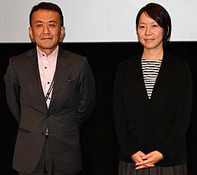 武部由実子プロデューサーと TIFFプログラミングディレクターの矢田部吉彦氏「箱入り息子の恋」