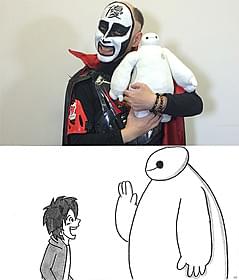 鉄拳がディズニーアニメをパラパラ漫画に「ベイマックス」