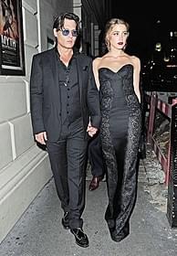 ジョニー・デップ&婚約者アンバー・ハード (昨年9月撮影)「ラム・ダイアリー」