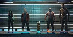 「ガーディアンズ・オブ・ギャラクシー」の一場面「グランド・ブダペスト・ホテル」