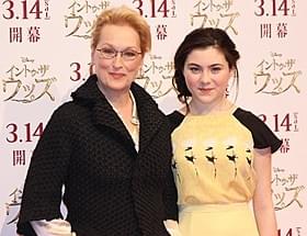 来日したメリル・ストリープとリラ・クロフォード「イントゥ・ザ・ウッズ」