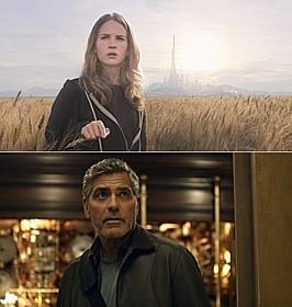 新鋭ブリット・ロバートソン(上) &ディズニー映画初出演のジョージ・クルーニー「トゥモローランド」