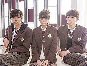 「ヒロイン失格」に主演の桐谷美玲(中央)と 山崎賢人&坂口健太郎の劇中制服姿「ヒロイン失格」