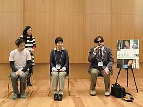 映画イベントの感想を述べる参加者「イマジン」