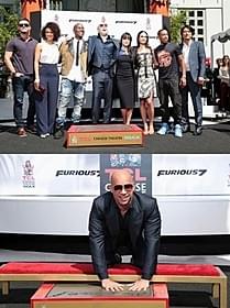 TCLチャイニーズ・シアターの前庭に 手形と足型を刻んだビン・ディーゼル「ワイルド・スピード」