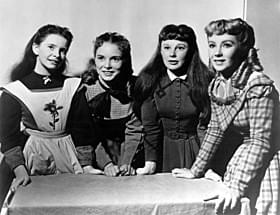 エリザベス・テイラーが主演した「若草物語(1949)」の一場面「若草物語」