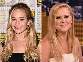 ジェニファー・ローレンスとエイミー・シューマー「ハンガー・ゲーム FINAL:レボリューション」