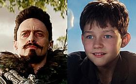 来日の決まったヒュー・ジャックマン(左)とリーバイ・ミラー「PAN ネバーランド、夢のはじまり」