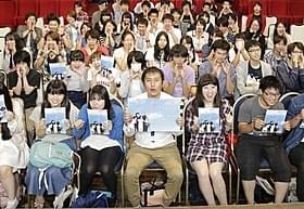 学生たちの質問にひとつひとつ答えた清水博之「心が叫びたがってるんだ。」