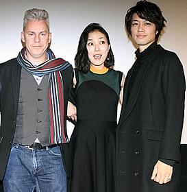 トラビス・ファイン監督と斎藤工、板谷由夏「チョコレートドーナツ」