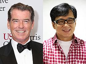共演するピアース・ブロスナンとジャッキー・チェン「007 ゴールデンアイ」