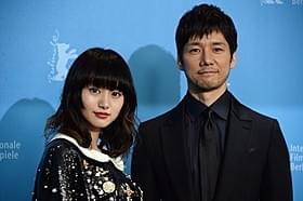 第66回ベルリン国際映画祭に出席した 忽那汐里と西島秀俊「女が眠る時」