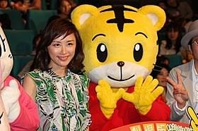 イベントに出席した山口もえ「しまじろうと えほんのくに」