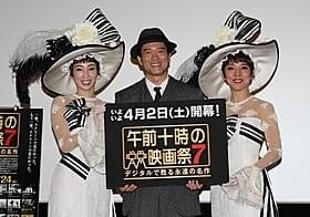 舞台「マイ・フェア・レディ」に出演する (左から)真飛聖、寺脇康文、霧矢大夢「マイ・フェア・レディ」
